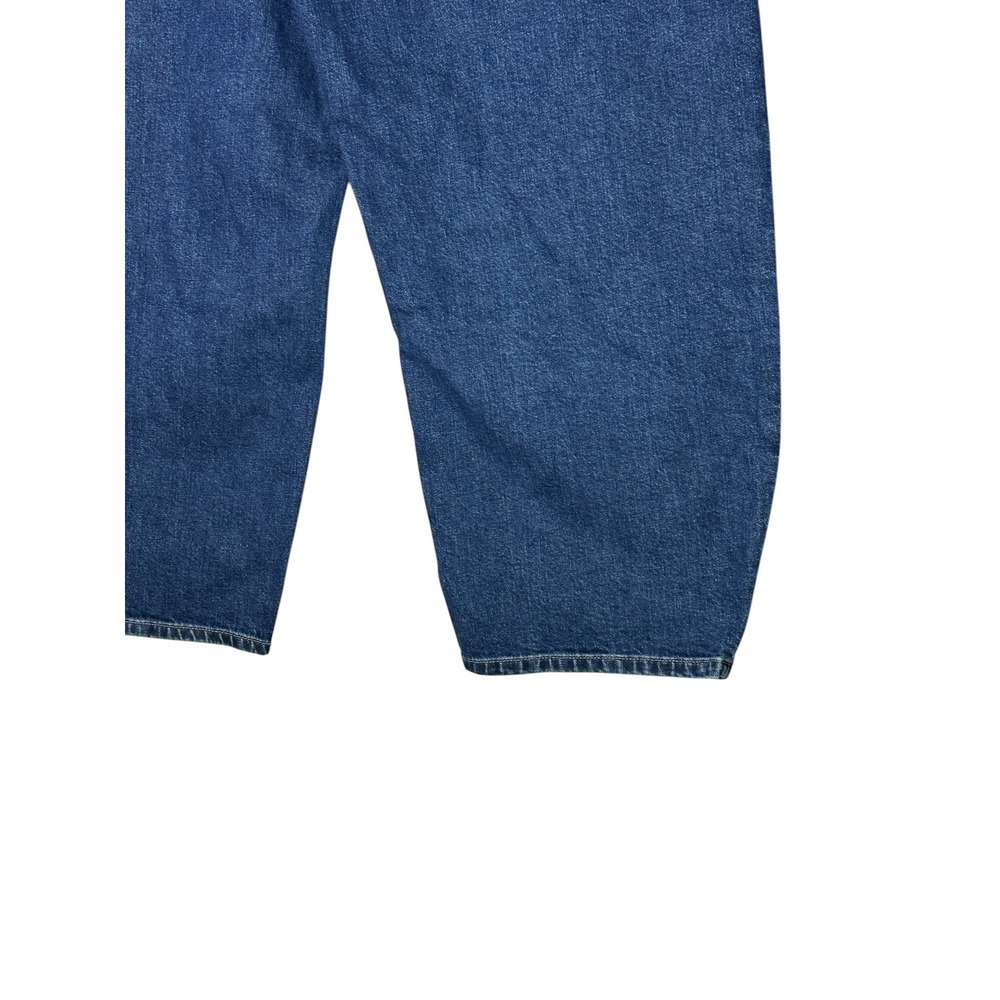 Everlane Womens Way-High Curve Jean33R Organic Cotton Barrel Denim Blue - Picture 8 of 12